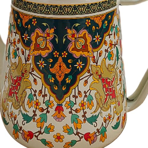 Bouilloire émaillée fleur d'orange 1,2 L au style rétro unique - 7