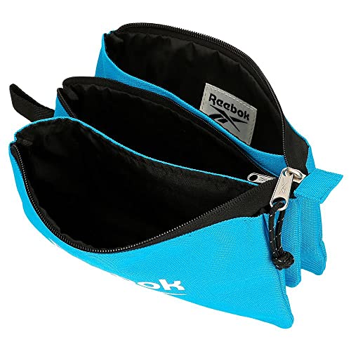 Reebok Boston Blue Pencil Case, 3 Compartments, 22 x 12 x 5 cm, Polyester - Image 4