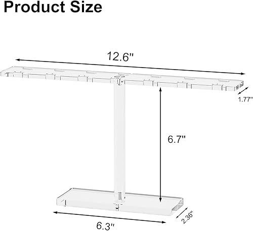 Miniatura 5 de Soporte organizador de lentes de sol, soporte acrílico para lentes de sol con 14 ranuras, elegante estante para lentes de sol, soporte de exhibición