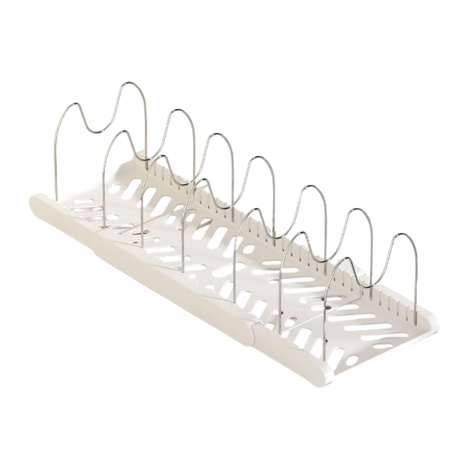 Qusinfc Multipurpose Kitchen Cookware Rack for Under Cabinets Expandable Storage Solution for Pots Pans and Baking Trays Space Saving Cabinet Cookware Rack
