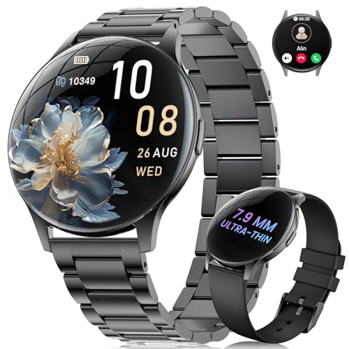 LIGE Reloj Inteligente Mujer con 2 Correas, 1.43