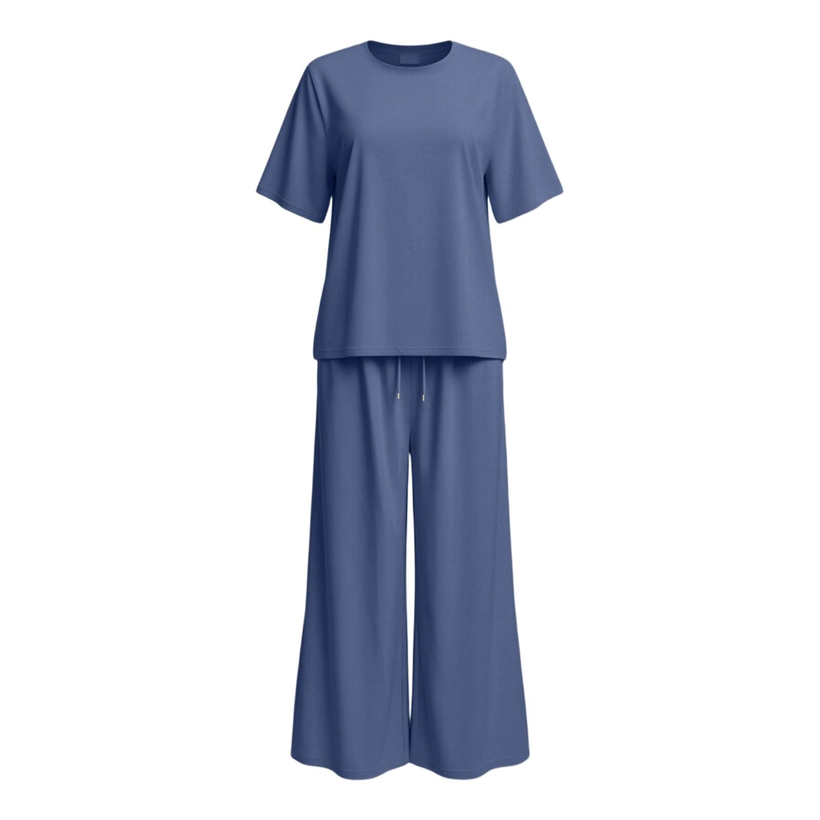 Tuta da jogging da donna, comoda, sportiva, in lino, per il tempo libero, traspirante, in cotone, set da due pezzi, streetwear, camicia estiva in lino e pantaloni in lino boho, in mussola