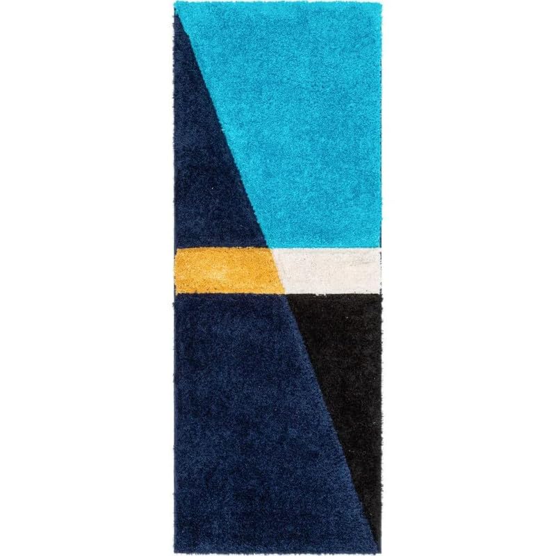 Image of Carpet for Living Room, Bedroom and Hall Handmade Microfiber Cozy Soft and Fluffy Shaggy Area Rug with 2 inch Thick Anti Skid Carpet [2x6 Feet Multi 10]