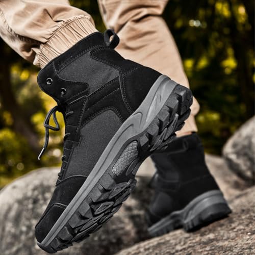 Men's Hiking Boots 6 Inches Tactical Work Boot Comfortable Combat Work Boots Outdoors Desert Boots3