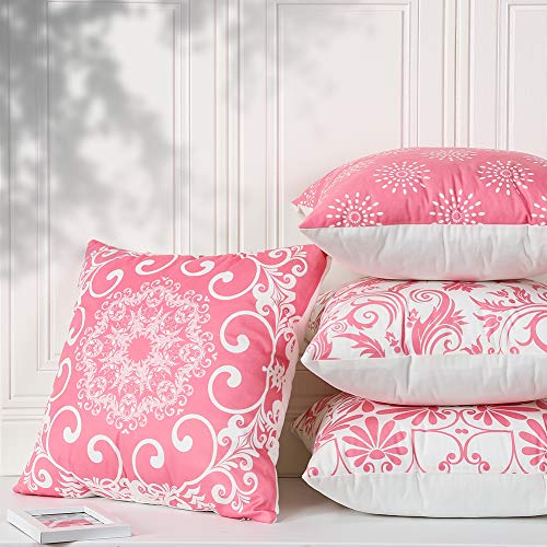 Artscope 4er-Set Dekorativ Kissenbezug 45 x 45 cm, Hochwertige Polyester Mikrofaser Kissenbezüge Dekokissen Kissenhülle… – Bild 6