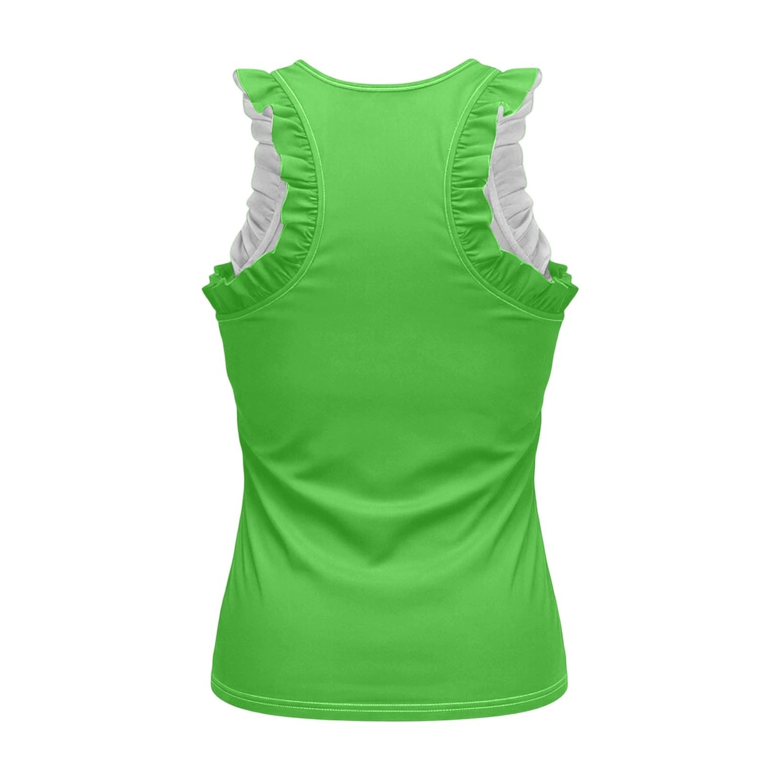 Canotta da donna senza maniche, con spalline, leggera, casual, scollo rotondo, traspirante, leggera, per lo sport, funzionale