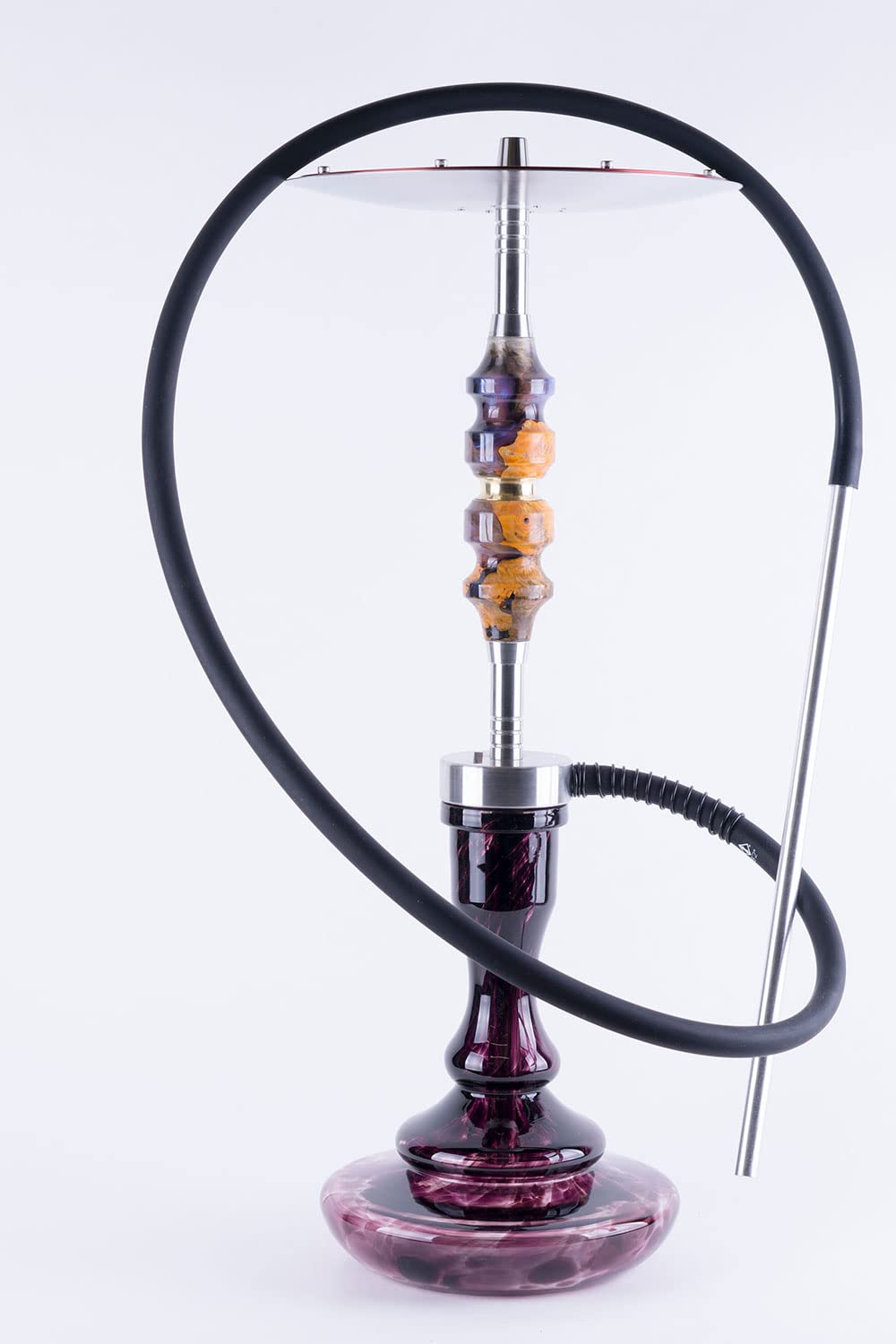 B2 Hookah SS-Inox PCC Hallmark with Brass Insert - 100 Hand Made - 1 of 1 Custom -