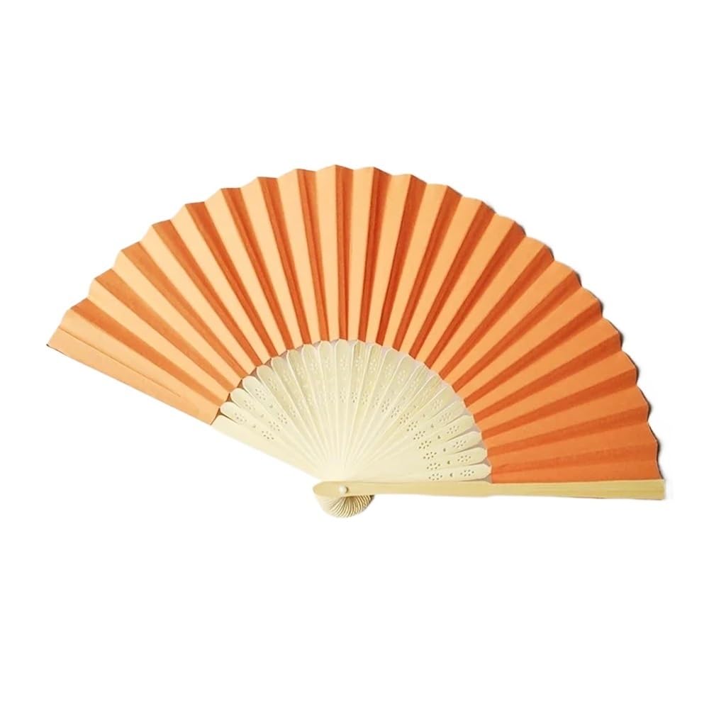 Jobaojiang Customizable Folding Paper Fans – Personalized(5101 No Personalise,20PCS)