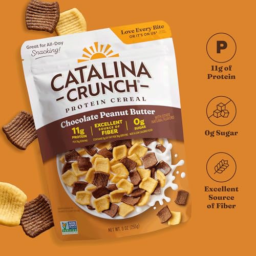 Image of Catalina Crunch Protein Cereal, Chocolate Peanut Butter, 9 oz (Pack of 2)