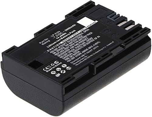 Synergy Digital Batería de cámara compatible con cámara digital Canon EOS 7D, (Li-ion, 7,2 V, 2000 mAh) de ultra alta capacidad, reemplazo para