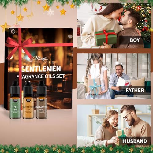 MISIJI Men Essential Oils Set for Diffuser, for Candle, for Aromatherapy, for Massage Oil, Natural Fragrance Oils - Image 6
