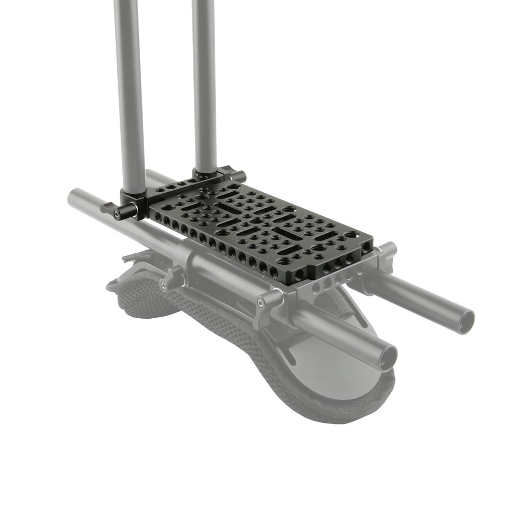 NICEYRIG Plaque de Base multifonctionnelle 15mm Double Bride Rail pour Appareil-Photo DSLR