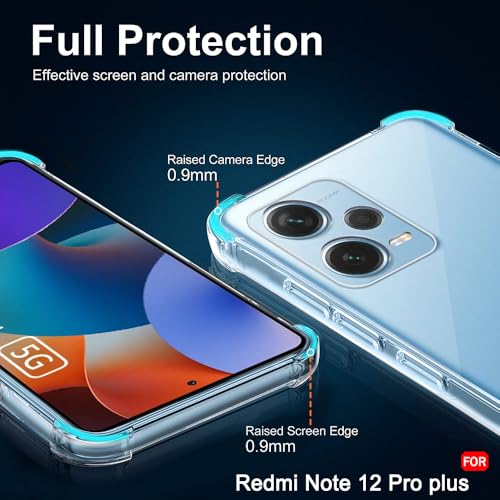 Image of TheGiftKart Crystal Clear Back Cover Case for Mi Redmi Note 12 Pro Plus 5G | Shockproof Soft TPU Case | Cushioned Edges for Ultimate Protection Back Cover Case (TPU, Transparent)