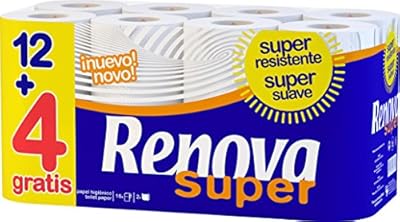 Renova Papel Higiénico Blanco - 16 Unidades