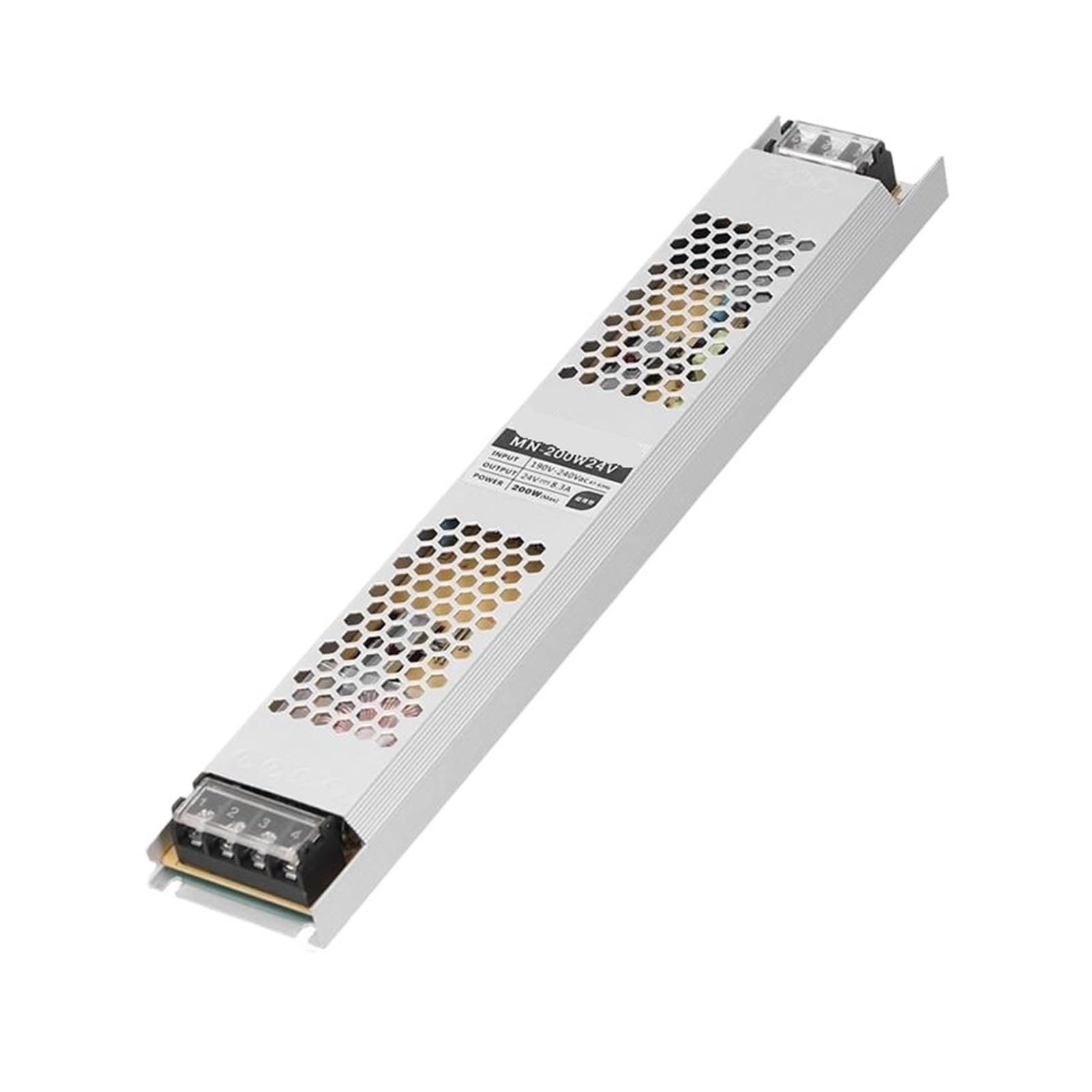 BRODEFUP DC 24V 200W 8.3A Power Supply 190-240V AC to DC Converter LED Light Box Lighting Transformer Drive Adapter
