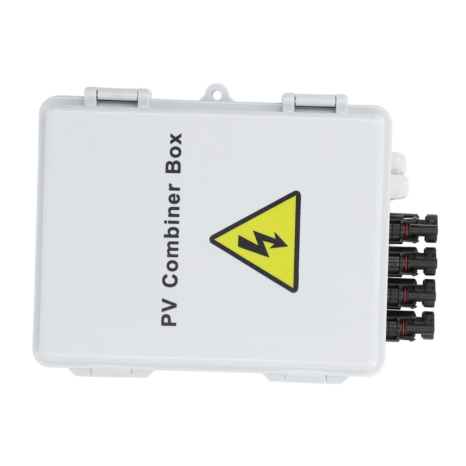 PV-Kombinationsbox, 4 String, 10 AWG, DC-Solar-Kombinationsbox mit 15 A, 63 A Leistungsschalter, für den Einsatz in netzunabhängigen Wohnmobil-Solarsystemen im Freien