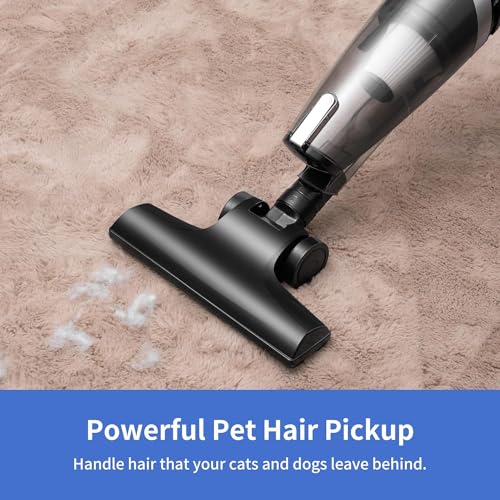 Image of Corded Stick Vacuum Cleaner for Home Pet Hair, Lightweight Stick Vacuum Cleaner with Powerful Suction for Carpet Tile and Hard Floor
