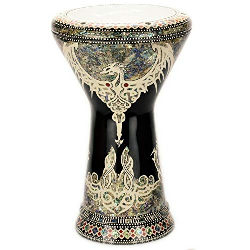 M42 19 inches Blue mother of Pearl Drum Darbuka tabla doumbek Gawharet El Fan musical instrument Egyptian handmade