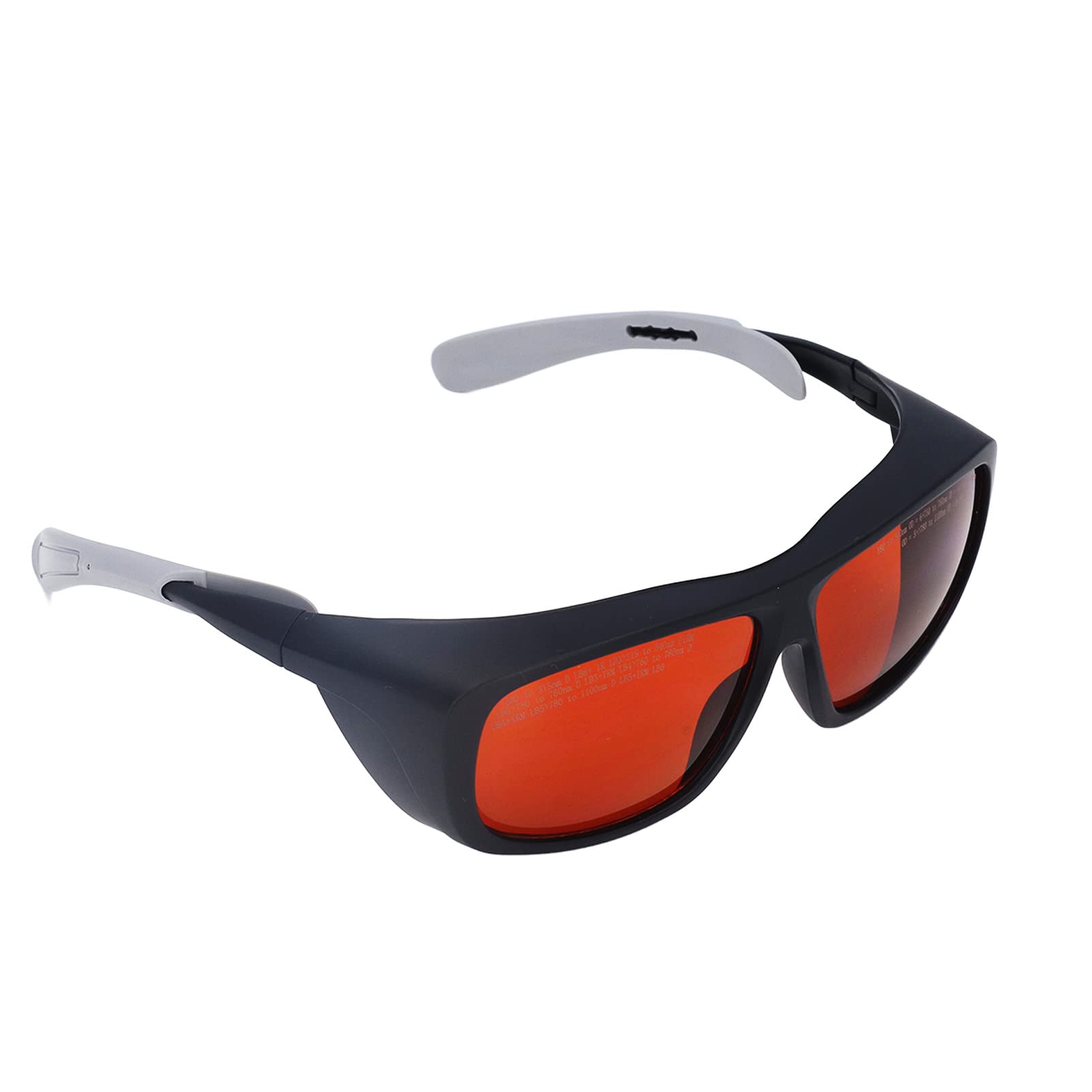 Naroote Lunettes de Protection des Yeux, Lunettes de sécurité 180-540 Nm et 750-1100 Nm, Lunettes de Longueur d'onde de Protection pour l'épilation au pour les Techniciens en Fibre