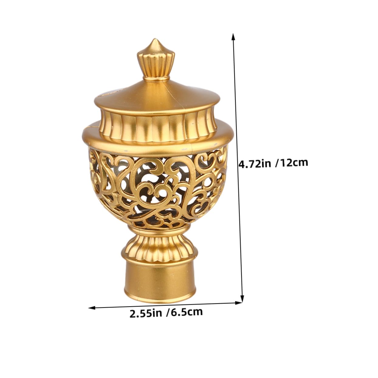 Alipis 10pcs Decorative Curtain Pole Finials Roman Style Drapery Rail End Caps for Elegant Window Treatments High Strength Construction for Lasting Beauty Easy Installation for Home Decor