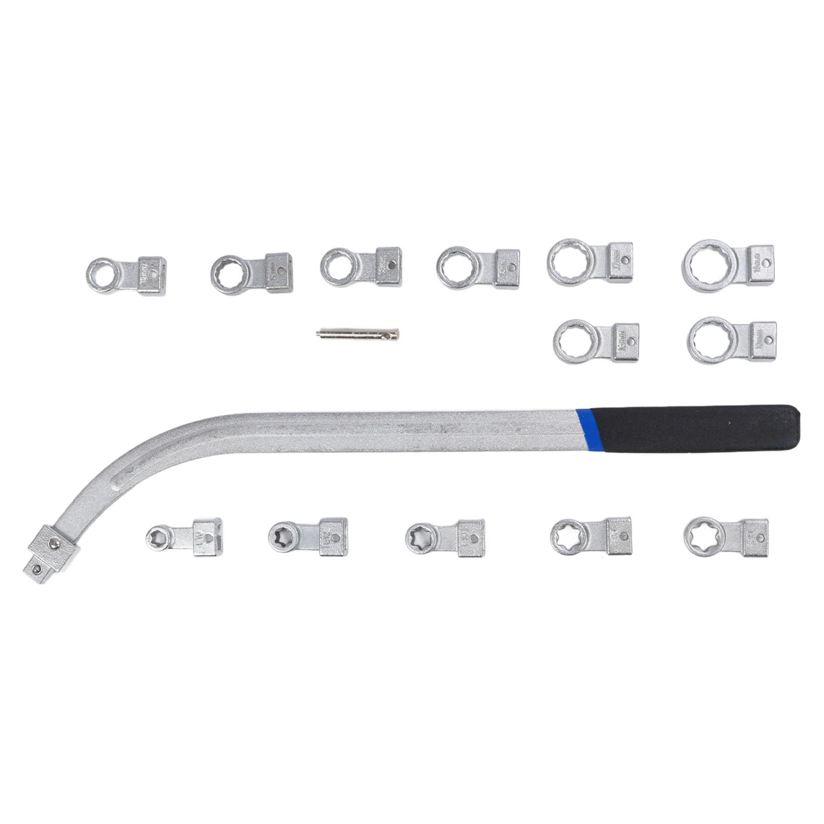 15 szt. Uniwersalny Zestaw Narzędzi do Demontażu Napinacza Paska Pomocniczego, Zestaw Kluczy do Napinacza Paska Wielorowkowego 12-19 Mm Star Torx E10 E12 E14 E16 E18, Pasek