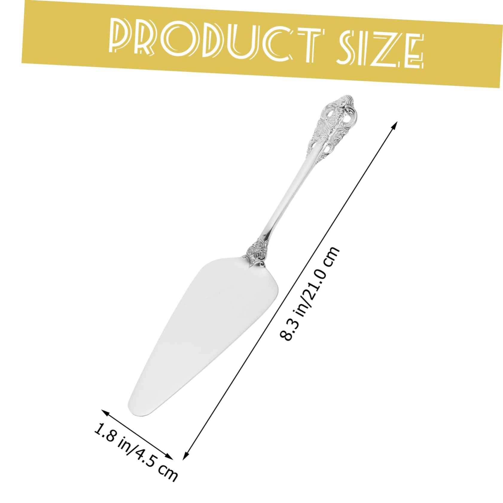 KICHOUSE Humanized Design Cake Spatula Elegant and Delicate Cake Serving Set Wedding Party Tool Birthday Party Accessory