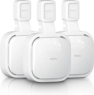 Wall Mount Holder for eero Pro 6e/Pro 6 Mesh Wi-Fi System,Outlet Wall Mount Stand Bracket for eero Pro 6e/6 Extender Router,Wall Bracket for eero Pro 6e tri-Band Mesh, No Messy Wire(3 Pack)