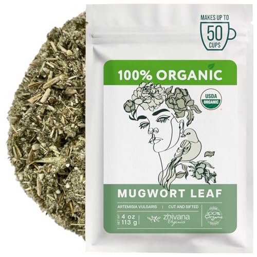 Mugwort Tea Organic Loose Leaf (4oz) – Mugwort Herb - Artemisia H...