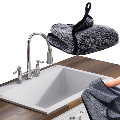 Ecopandy Shiny Shower Cleaning Wipes Drying Towels Shower Doors Wipes Drying Towels 16 * 24 Streak Free Glass Window Car Mirror Super Absorben Microfiber Cleaning Cloths (1pc grey16*24)