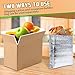 8 Pack Insulated Shipping Boxes with Aluminum Foil Liner, Styrofoam Cooler Shipping Boxes, Foam Cooler Cold Food Shipping Box Insulated Box for Travel Mailing Packing Delivery 8