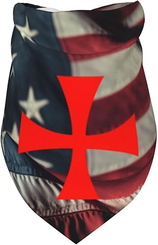 Miniatura 3 de Symbol of The Knights Templar - Pañuelo para perro, bandana para mascotas, baberos para mascotas