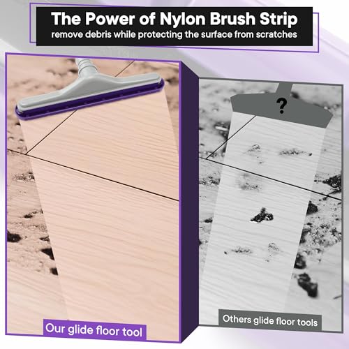 Image of Replacement Floor Tool Compatible with ProTeam 101446 E-Z Glide Backpack Vacuum,Compatible with Hoover C2401, 14 inch Multi-Surface Brush for Commercial Cleaner(2 Pack,Nylon Brush)