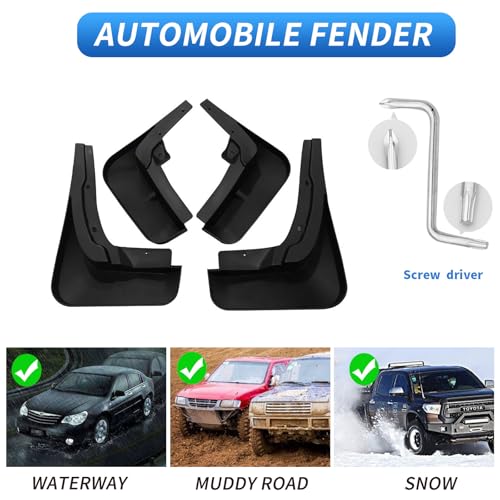 Image of Custom Fit for Mud Flaps Audi Q7 / SQ7 2020-2024 2025 Mud Splash Guard Front and Rear 4-PC Set