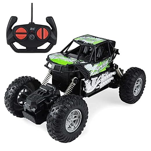KCBDC Alloy 1/18 Ratio Fjärrkontroll Big Foot Climbing Car 2.4G terrängmodellbil, 4WD Barn Elbil RC LASTbil, RC Auto Independent Shock, Barnfödelsedagspresent