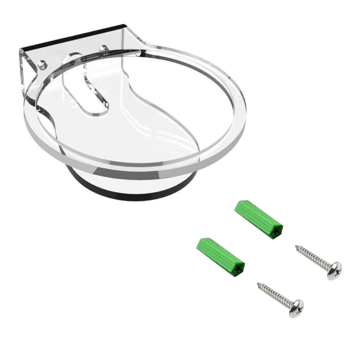 Uonlytech 2 Piezas Soporte de Audio Base Escritorio Soporte Altavoces Escritorio Colgador de Altavoz Soporte de Altavoz montado en la Pared Soporte de Altavoz Inteligente Acrílico Accesorios