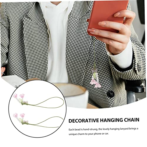 Housoutil 6 Peças pingente de cadeia de telefone móvel retrovisor celular the color purple smatphone