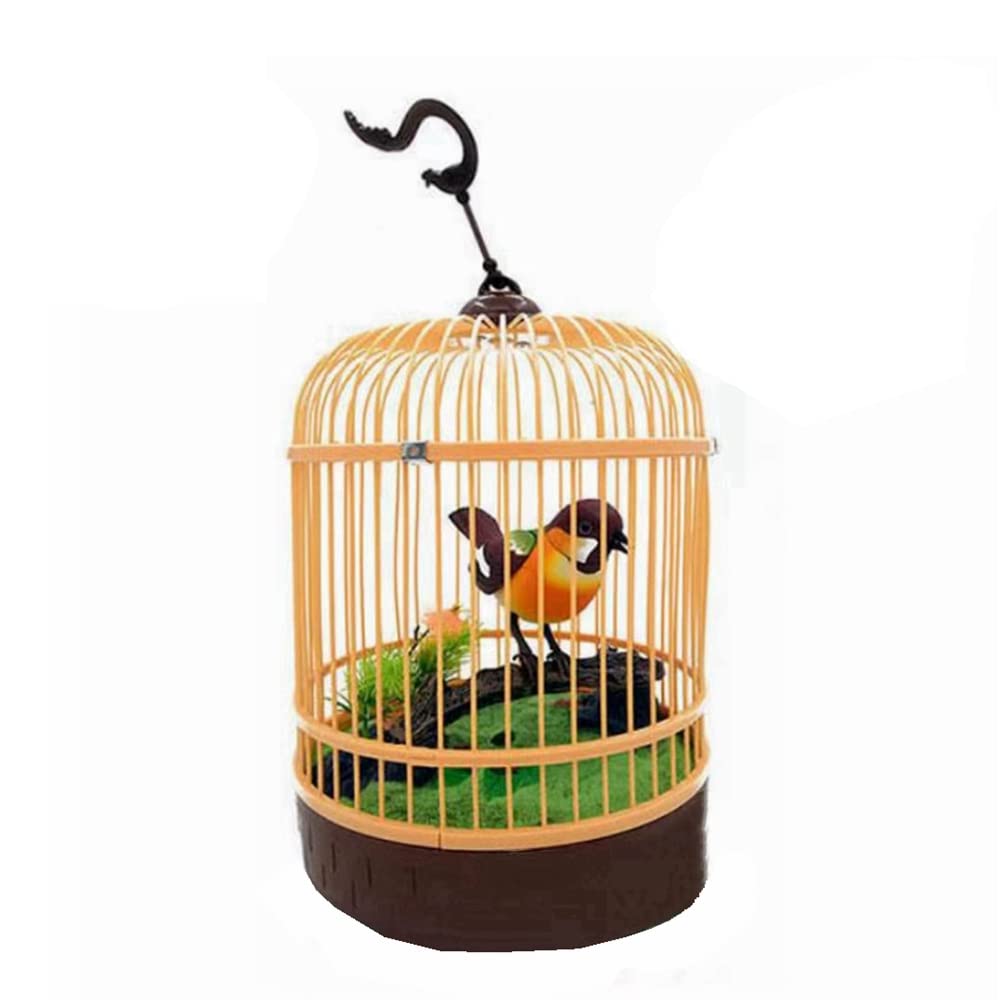 COOLBABYElectric Sound Control Induction Bird. Birds Chirping In Cages. Realistic Sounds And Movements.
