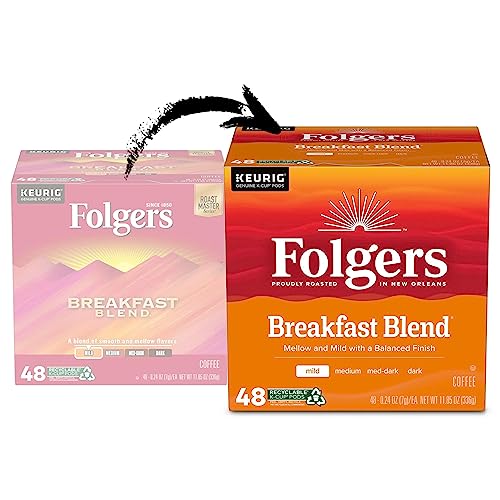 Image of Folgers K Cups (Breakfast Blend, 12 Count (Pack of 4))
