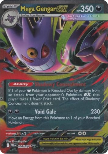 Pokemon - Mega Gengar ex - 056/094 - ME02: Phantasmal Flames (PFL) - Double Rare - Single Card