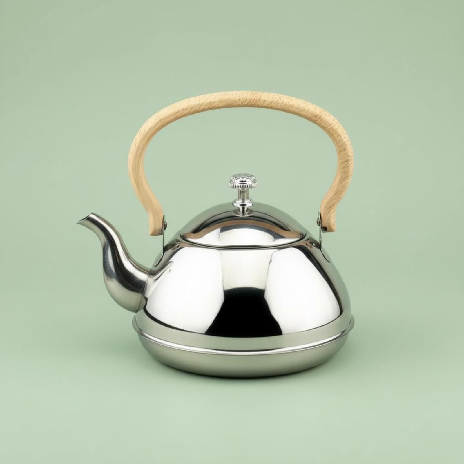 Amagogo Bollitore in Acciaio Inox Bollitore Teiera Caraffa Caffettiera in Acciaio Resistente con Finitura Specchio Design Portatile Adatto a Bollire Acqua E, Oro Rosa, 1.5L