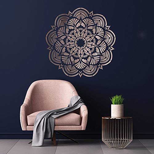 Empathy Mandala Stencil for Walls â€“ Wall Stencil Mandala â€“ Reusable Stencil Better Than Mandala Decal â€“ Laser Cut Mandala Template for Painting â€“ Mandala Painting Stencil for Easy dÃ©cor (30")