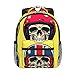 gjowegode Kinderrucksack Motorradhelm, Kindergarten Vorschul Tasche Schultasche für Kleinkinder Mädchen Jungen, Zurück Zur Schule