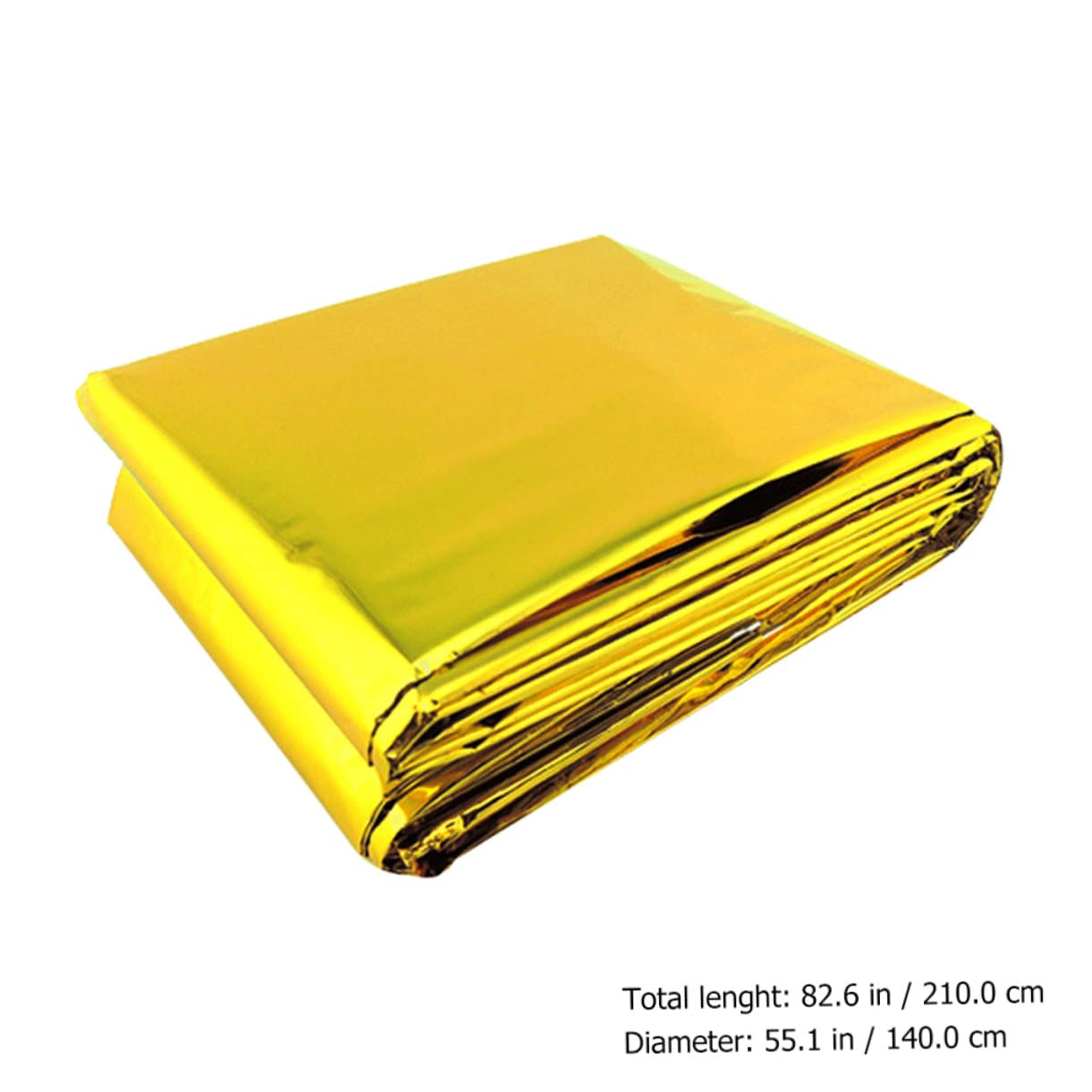 GALPADA 3pcs Emergency Thermal Blankets Golden Foil Shine Aluminum Foil Outdoor Blankets for Cold Weather Survival 210 * 140cm 2 Colors