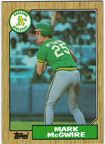 1987 Topps with Traded Oakland Athletics Team Set with Mark McGwire & Reggie Jackson - 36 MLB Cards