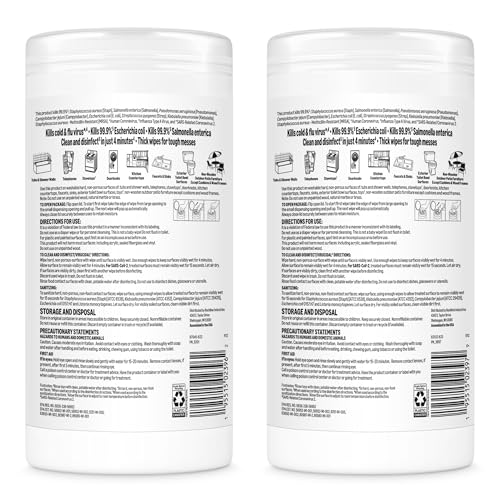 Amazon Basics Disinfecting Wipes, Lemon & Fresh Scent, Sanitizes, Cleans, Disinfects & Deodorizes, 255 Count (3 Packs of 85), Packaging May Vary