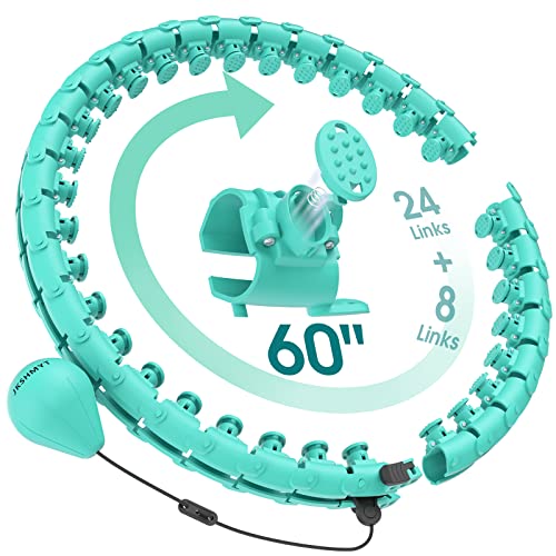 Jkshmyt Smart Weighted Hula Circle Hoop For Adults Weight Loss, Infinity Fitness Hoop, Fit Hoop 4Lb Plus Size 60 Inch Waist, 32 Detachable Links, Suitable For Women And Beginners #TOP24
