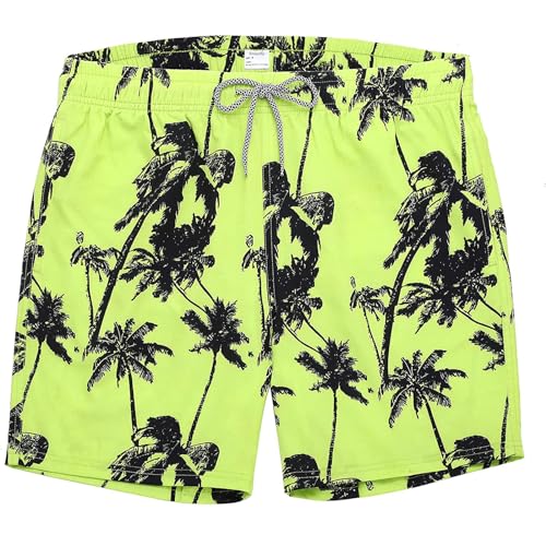 Dresofu Mens Swim Trunks Quick Dry Swim Shorts with Mesh Lining Funny Swimwear Bathing Suits