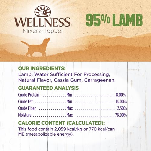 Wellness 89405 95% Lamb Natural Wet Grain Free Canned Dog Food thumb #4
