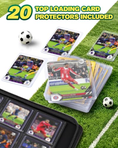 Image of 9 Pocket Toploader Binder with Zipper - Holds 288 Top Loaders Card Binder