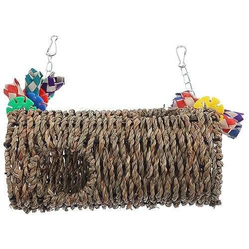 BESPORTBLE 1 Set Bird Perch Stand of Hanging Climbing Swing for Parrot Durable Birdcage Accessory Fun Resting Place Chic Design for Home Decoration